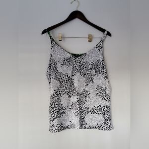 White House Black Market Monochrome Patterned Camisole